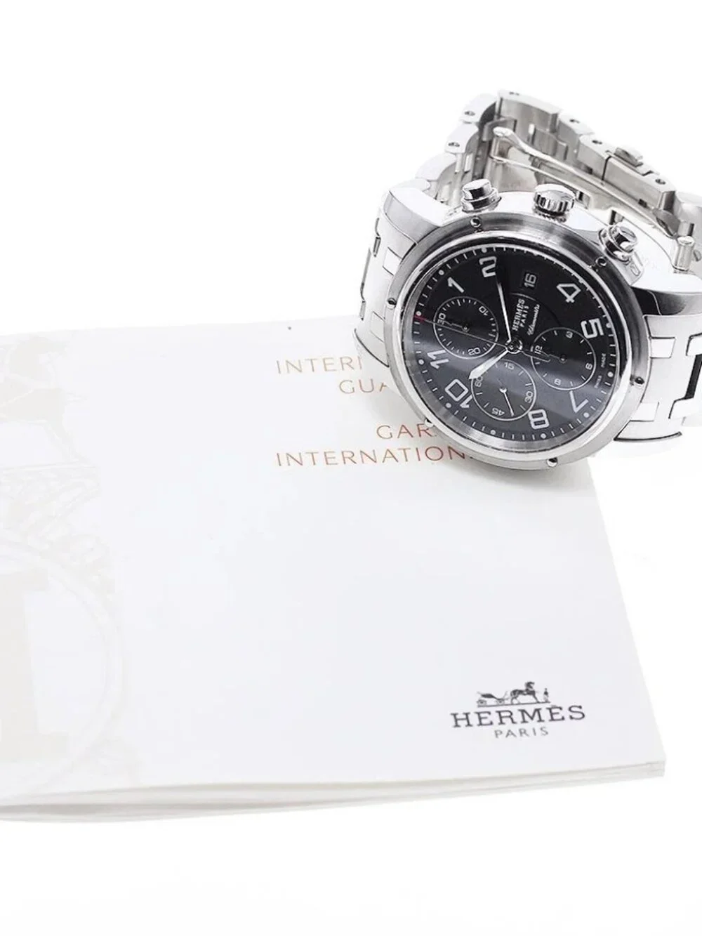 HERMES Clipper chrono CP1.910 Date black Dial Automatic Men's Watch_959973